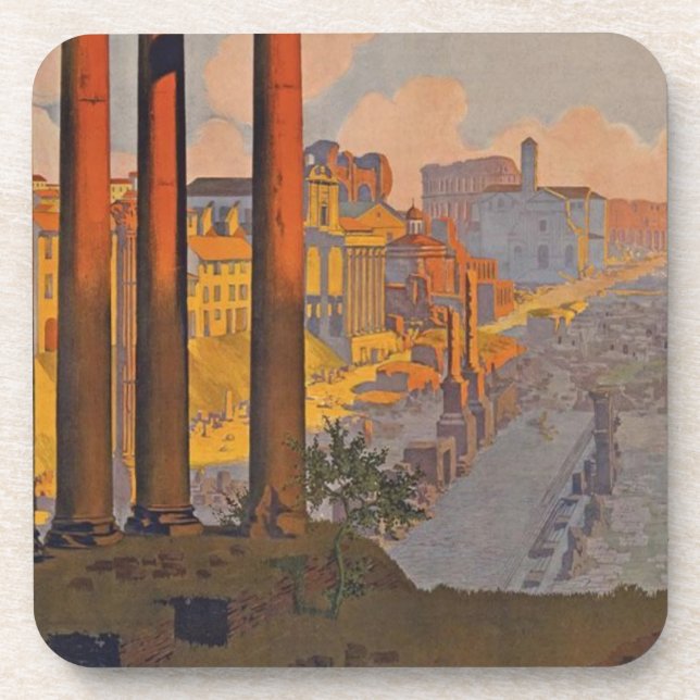 Posavasos Viajes y pintura de la Antigua Roma (Frente)