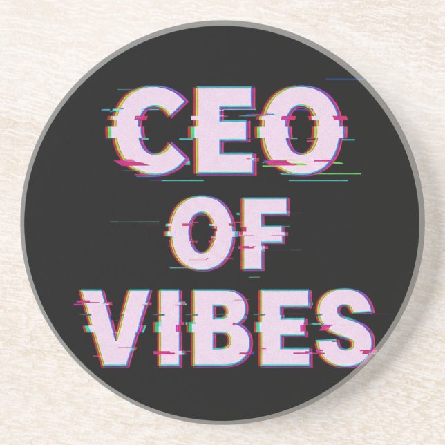 Posavasos VIBE CEO PROTOCOL - Reality Glitch (Instant Aura U (Frente)