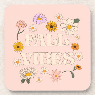 Posavasos Vibes de caída rosadas