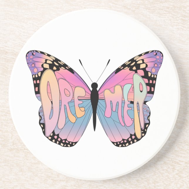 Posavasos Vibes de mariposa de Dreamer (Frente)