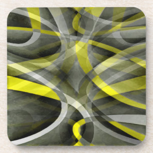 Posavasos Vibraciones de los ochenta Narciso Amarillo y Gris