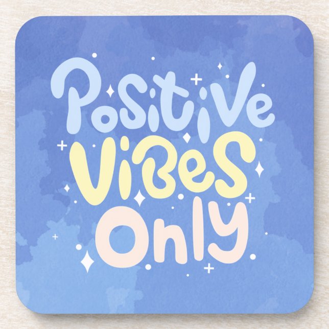 Posavasos Vibraciones Positivas Solamente (Frente)