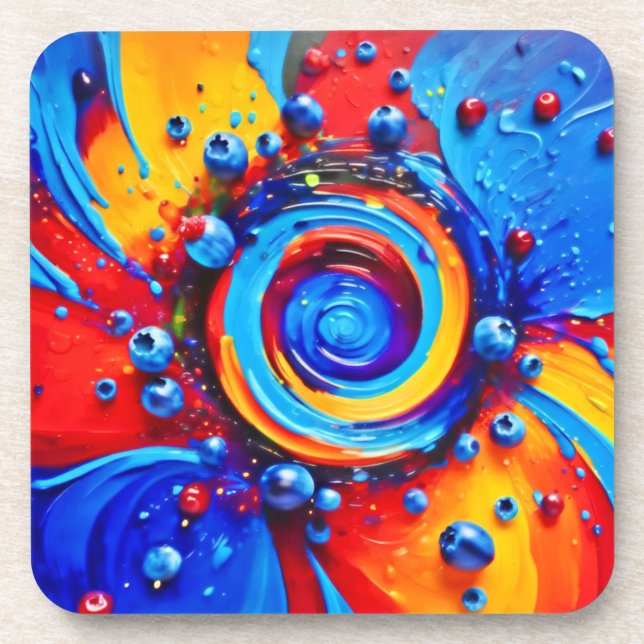 Posavasos Vibrant Berry Vortex (Frente)
