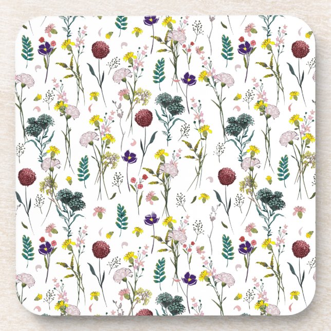 Posavasos Vibrante Flor Silvestre  (Frente)