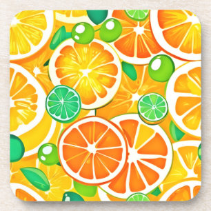 Posavasos Vibrante Medley Citrus - Saltos Frescos Y Jugosos