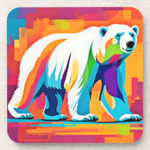 Posavasos Vibrante oso polar