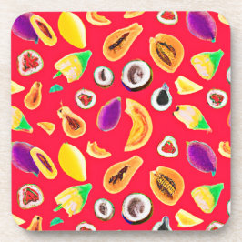 Posavasos Vibrante Patrón de deslumbramiento de la frugalida