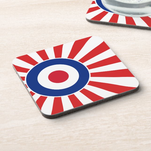 Posavasos Vibrante Roundel Mods JAPAN Scooter (Lado Izquierdo)