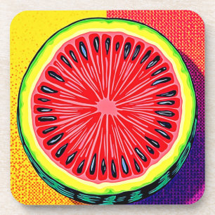 Posavasos Vibrante Watermelon Pop Art