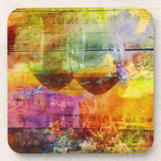 Posavasos Vibrantes Ataques Plásticos De Vino