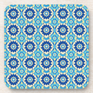 Posavasos Vibrantes Casas de Patrón Floral Boho - Conjunto d