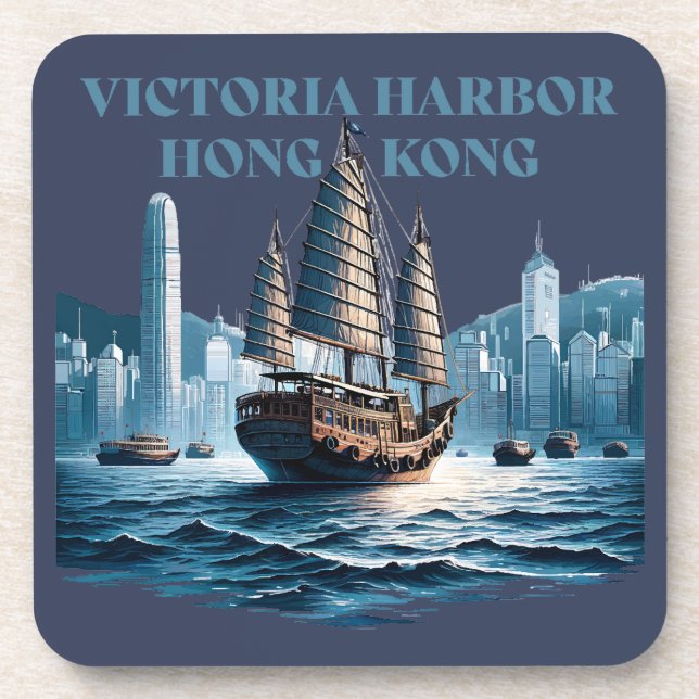 Posavasos Victoria Harbor Hong Kong China (Frente)