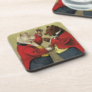 Posavasos Victorian feliz, osos gay, de bailes del vintage