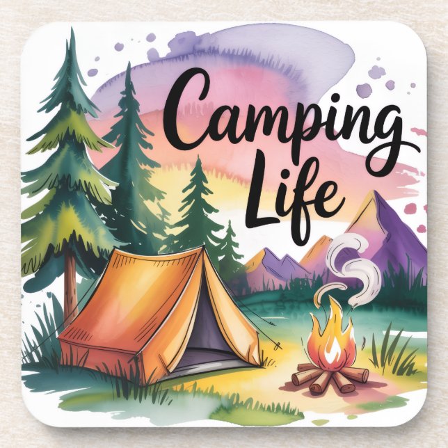 Posavasos Vida de Camping (Frente)