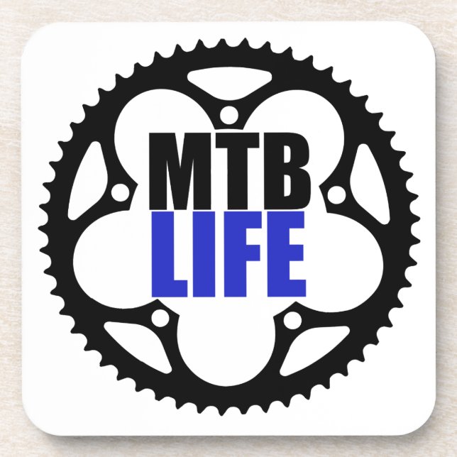 Posavasos Vida en bicicleta de montaña (Frente)