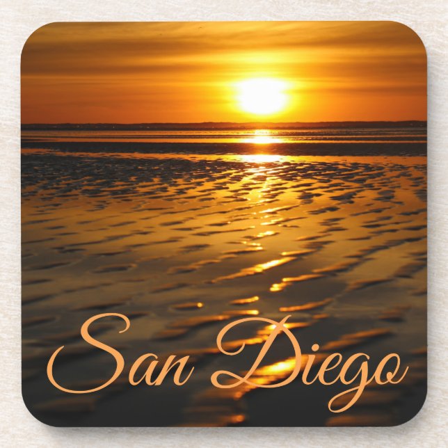 Posavasos vida en una playa (Frente)