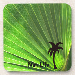 Posavasos Vida palma | Flino verde de palmera con palmera