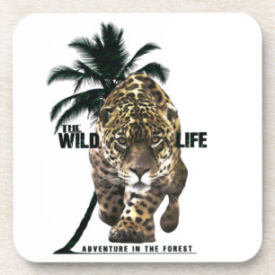 Posavasos Vida silvestre, aventuras en el botón de camiseta