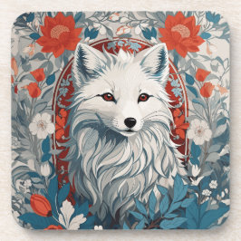 Posavasos Vida silvestre Mesmerizadora de Artic Fox
