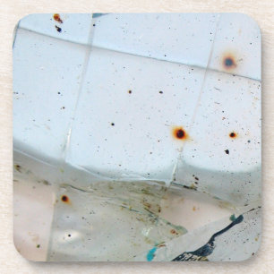 Posavasos Vidrio agrietado y oxidado