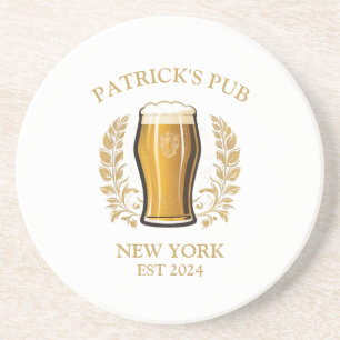 Posavasos Vidrio de cerveza Rótulo de pub personalizado con