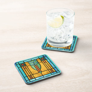 Posavasos Vidrio Manchado Art Deco 3