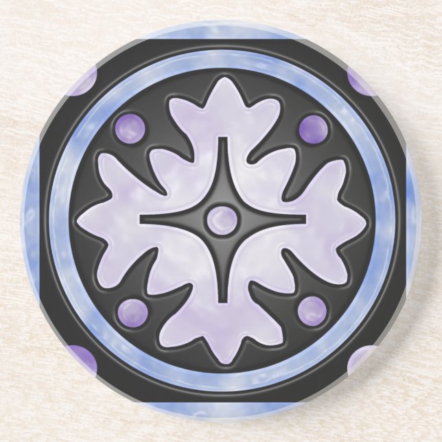 Posavasos Vidrio manchado nublado (Frente)