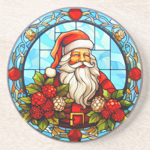Posavasos Vidrio Manchado Santa Navidad Ornamento-67672