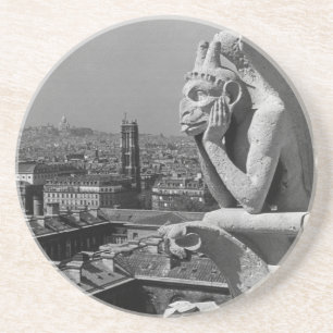 Posavasos Vieja Francia París Notre Dame Catedral pensadora