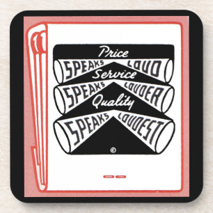 Posavasos vieja portada del libro de emparchetes Price Speak