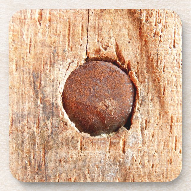 Posavasos Viejo Ataques De Plástico Duros De Uñas Rustas (Frente)