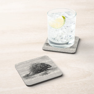 Posavasos Viejo juego de montaña de Ilustracion Porcupine