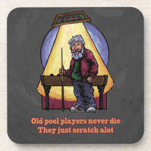 Posavasos Viejos jugadores de Pool