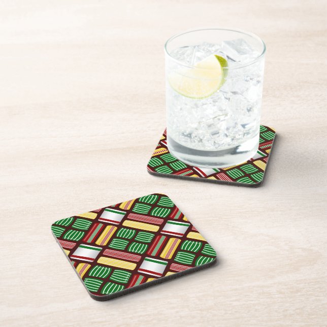Posavasos Viejos Navidades de moda Candy Coaster Set (Lado Derecho)