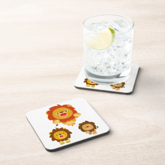 Posavasos '¡¡Viene!!!" Juego de gallos de leones de tres Per
