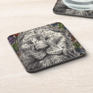 Posavasos Viento Debajo de Mis Alas León Mariposas Arte de l