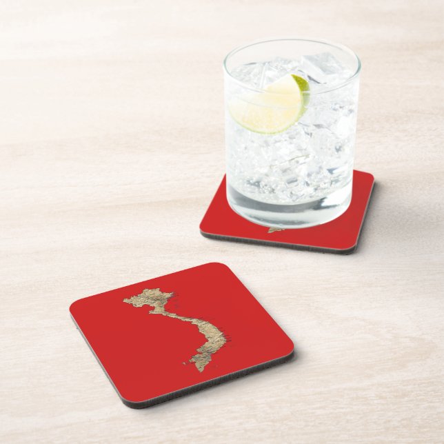 Posavasos Vietnam Map Coaster (Lado Derecho)