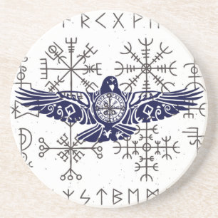 Posavasos Viking Rune Raven 