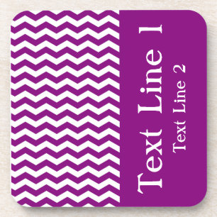 Posavasos Vina Del Mar Morple Wave Chevron personalizable