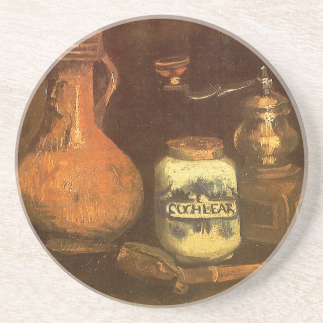Posavasos Vincent van Gogh - Bodegón con molinillo de café (Frente)
