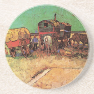 Posavasos Vincent van Gogh - Campamento de Gitanos Caravanas