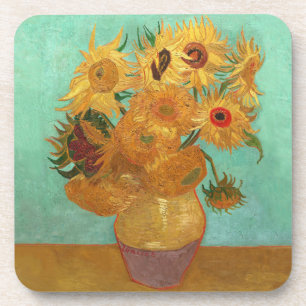 Posavasos Vincent Van Gogh Doce Girasoles En Una Base