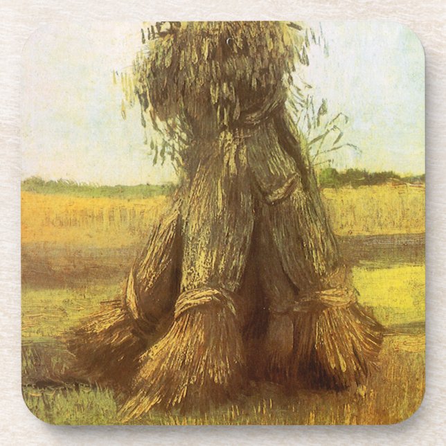Posavasos Vincent van Gogh - Gavillas de Trigo (Frente)