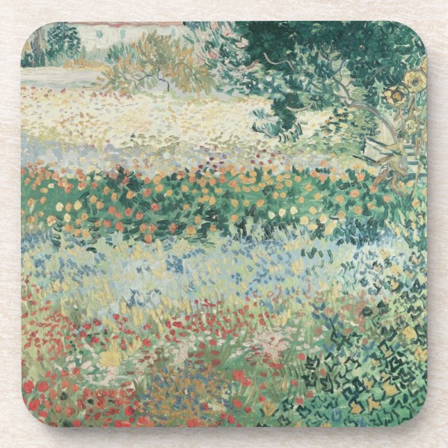 Posavasos Vincent van Gogh | Jardín en Bloom, Arles, 1888 (Frente)
