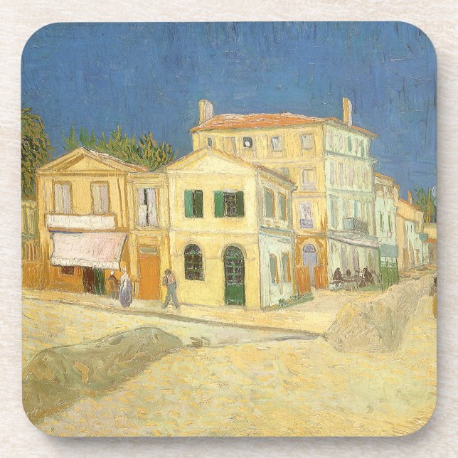 Posavasos Vincent van Gogh - La Casa Amarilla (La calle) (Frente)