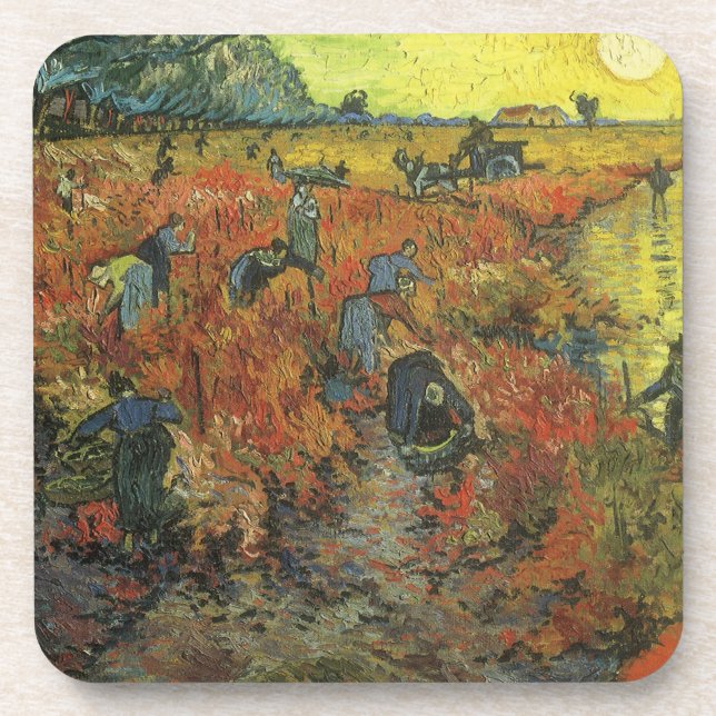 Posavasos Vincent van Gogh - La viña roja (Frente)