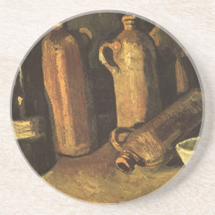 Posavasos Vincent van Gogh - Naturaleza muerta con 4 botella