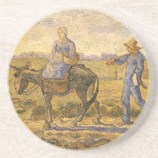 Posavasos Vincent van Gogh - Pareja de campesinos yendo al t