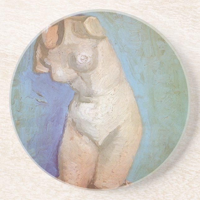 Posavasos Vincent van Gogh - Torso femenino con estatuilla d (Frente)