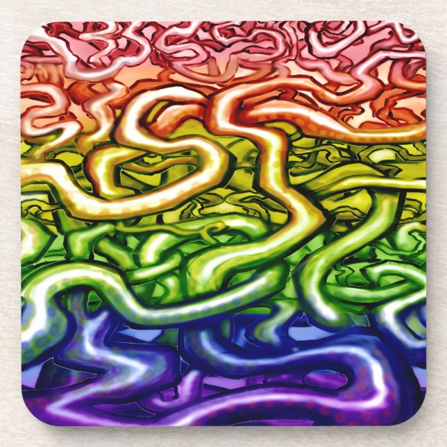 Posavasos Vines LGBQT Rainbow (Frente)